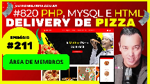 [ 820 ] - EP: 211 - Sistema de cadastro de cliente  -  Sistema de Delivery - Maykon Silveira
