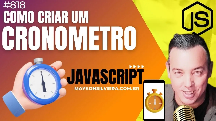 COMO CRIAR UM CRONOMETRO  PASSO A PASSO EM JAVASCRIPT - Maykon Silveira