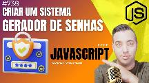 Como criar um gerador de senhas em javascript super completo estilo do cpanel - Curso de Javascript - Maykon Silveira