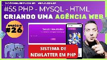 COMO CRIAR UM SITE DE AGÊNCIA EM PHP EPISÓDIO 26 - BACK-END EM PHP - CRIAR SISTEMA DE NEWSLATTER PHP