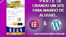 Criando Site para Marido de Aluguel com Elementor e Wordpress Parte 18 - Criando Rodapé do Site - Maykon Silveira