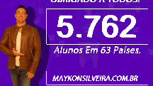 Maykon Silveira tem atualmente 5.762 alunos em 63 países em 17 idomas