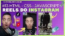RECRIANDO O REELS DO INSTAGRAM, TIKTOK, FACEBOOK E SHORT DO YOUTUBE EM HTML, CSS E JAVASCRIPT