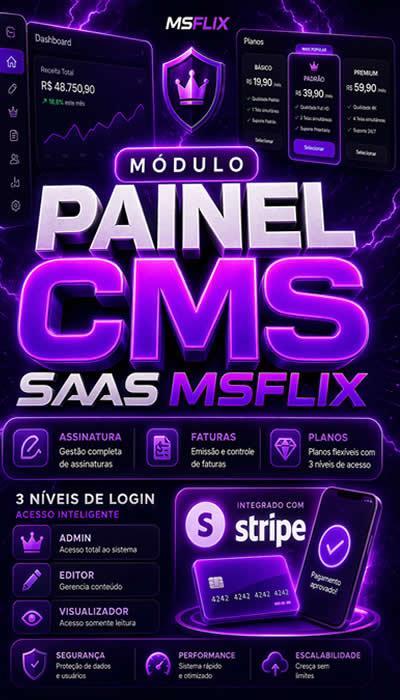 Saas Painel CMS em Laravel