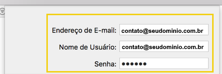 Como configurar uma conta de e-mail no Apple Mail?
