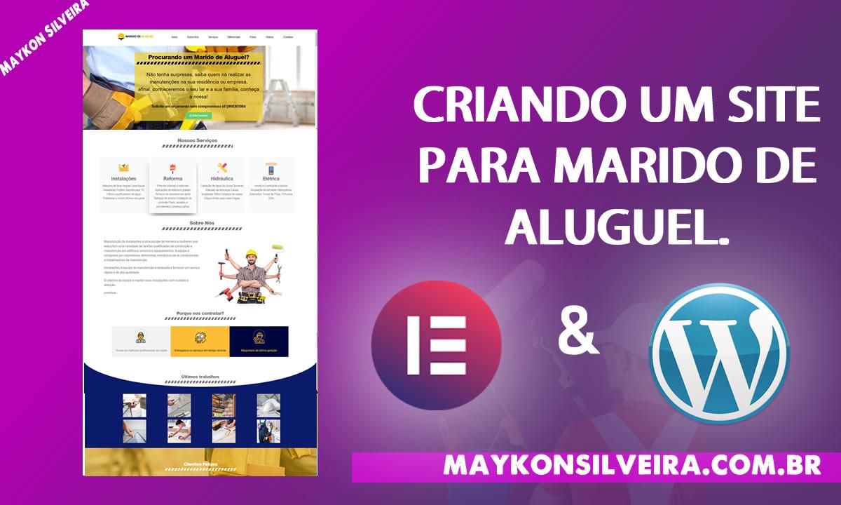 Curso Completo Como criar um site para Marido de aluguel Gratuito com Certificado - Maykon Silveira