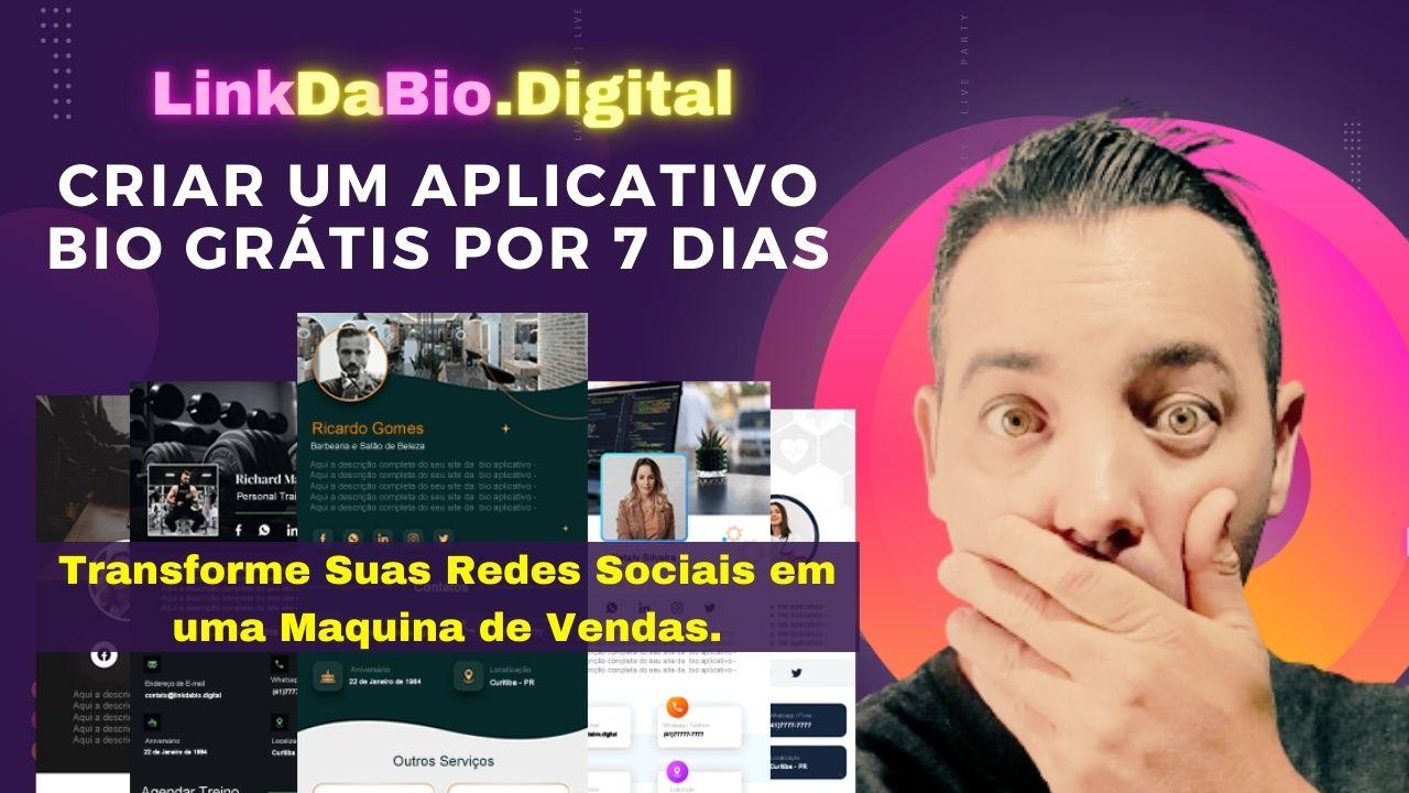 Como Criar um site Aplicativo Grátis LinkDaBio.Digital  - Como Transformar Suas Redes Sociais em Uma Máquina de Vendas - Criar Site Aplicativo Link da Bio - Maykon Silveira