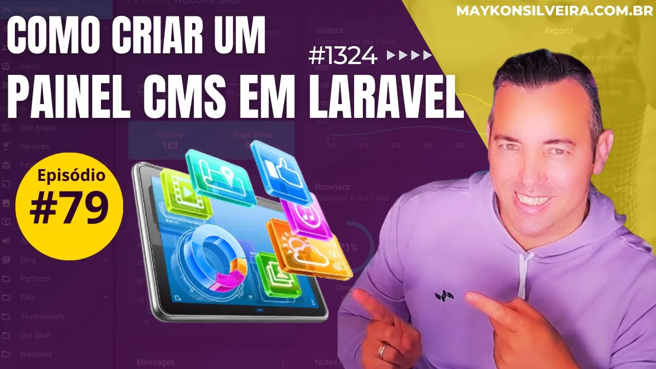 79 - Mudando status com apenas um clique - parte 2 - Painel CMS Laravel - Maykon Silveira
